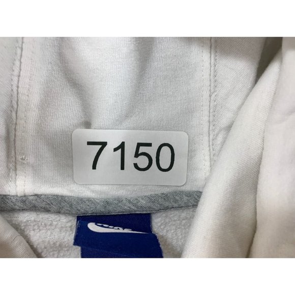 Nike‎ Just Do It Blue Label Cowl Neck Hoodie Sweatshirt (Women's Large) White - Picture 4 of 13